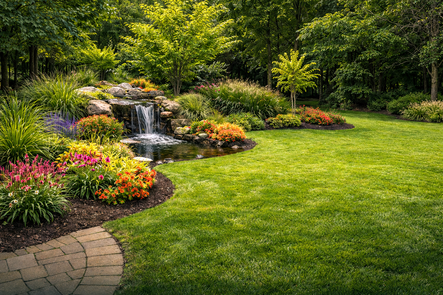 Landscaping project in North Georgia